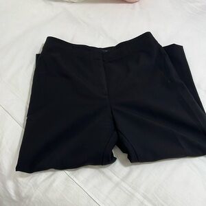 Ann Taylor Lana black straight leg crepe trousers. Size 12P worn once